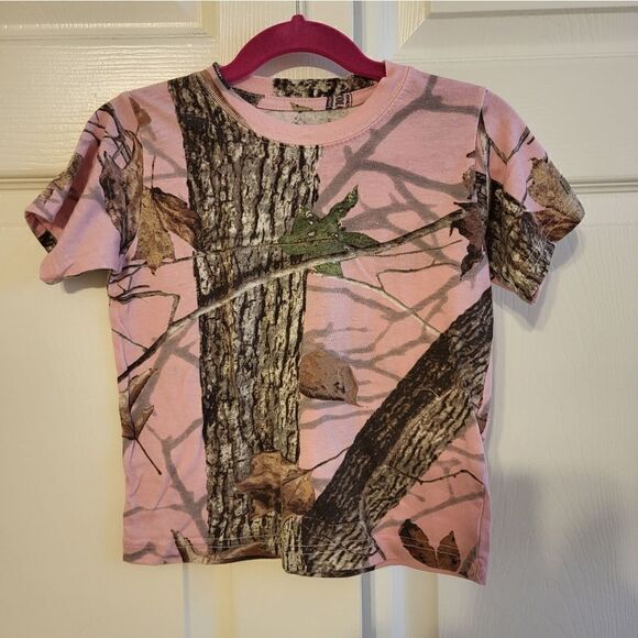 King's Camo pink camouflage short-sleeved tee - Picture 1 of 5